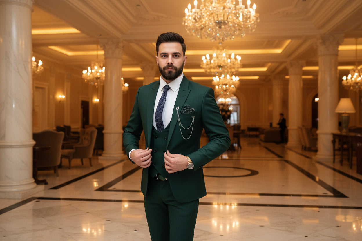 SUITS MENS THE ROYAL OLIVE IMPERRIAL