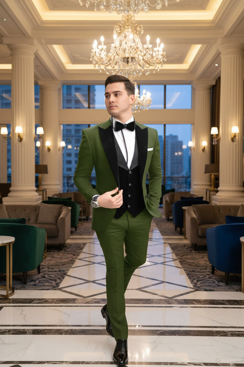 SUITS MENS THE ROYAL OLIVE IMPERRIAL