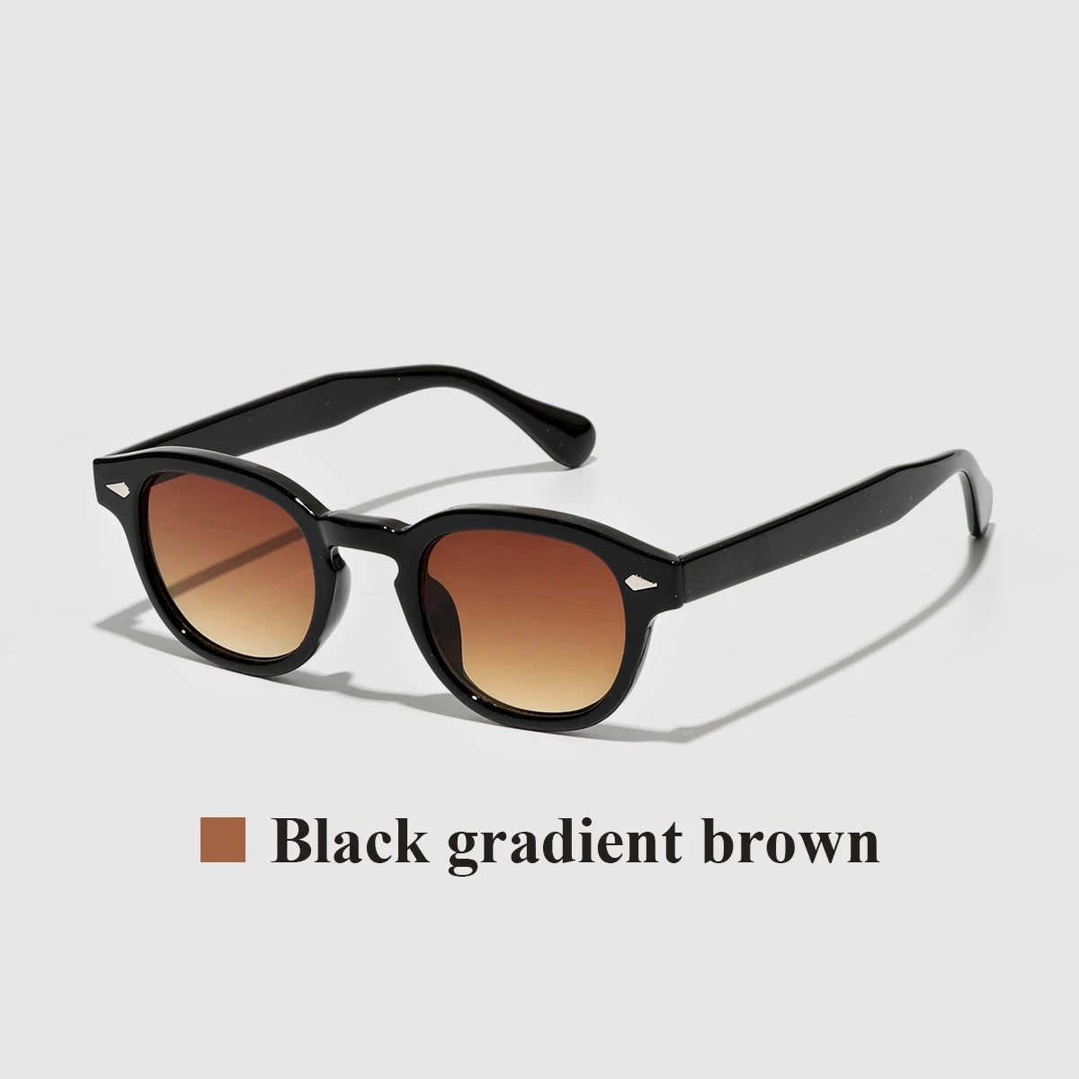 THE RETRO NOIR CIRCLE SUNGLASSES