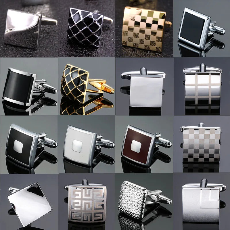 THE SILVER KNIGHT PATTERN CUFFLINKS
