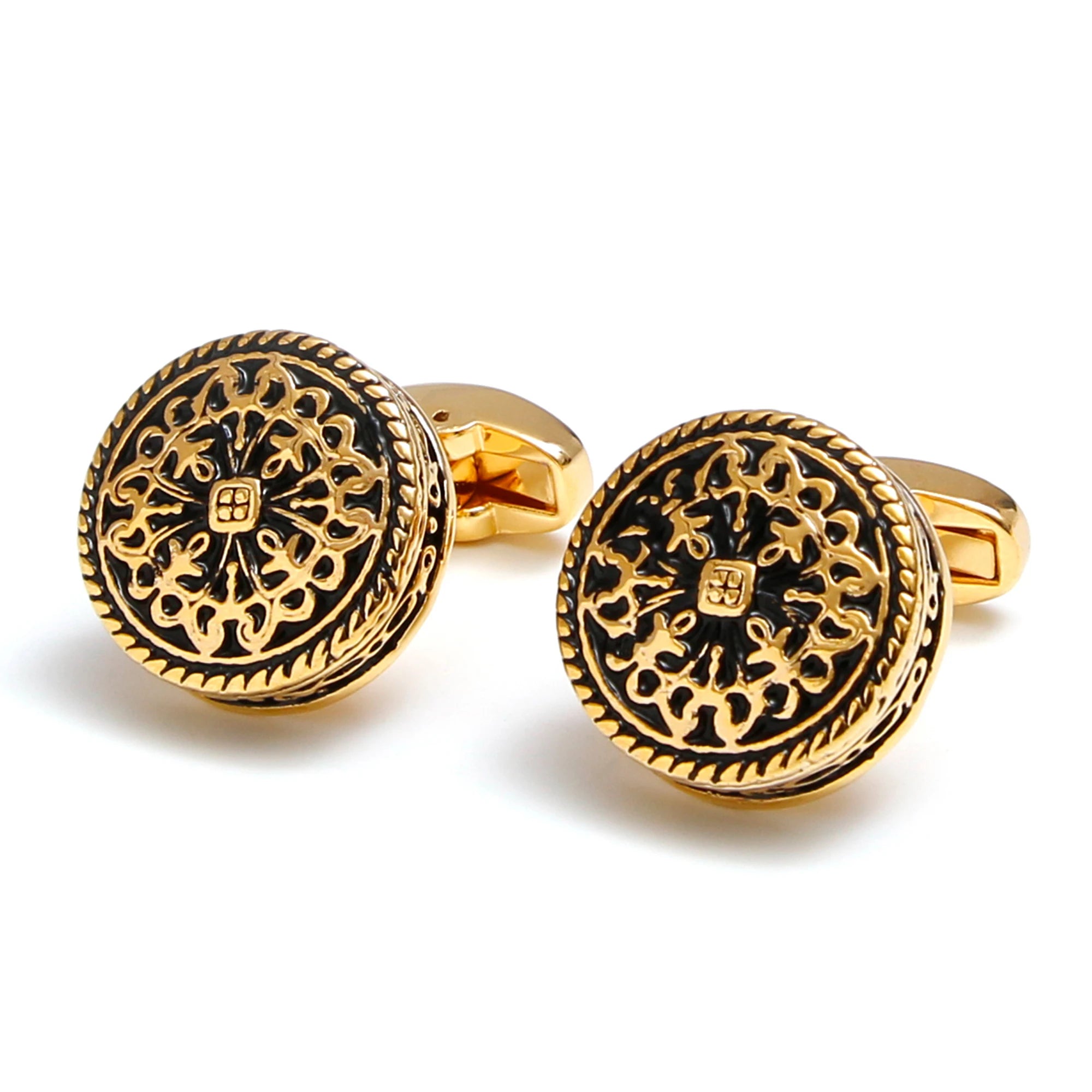 THE VICTORIAN HERITAGR ROUND CUFFLINKS