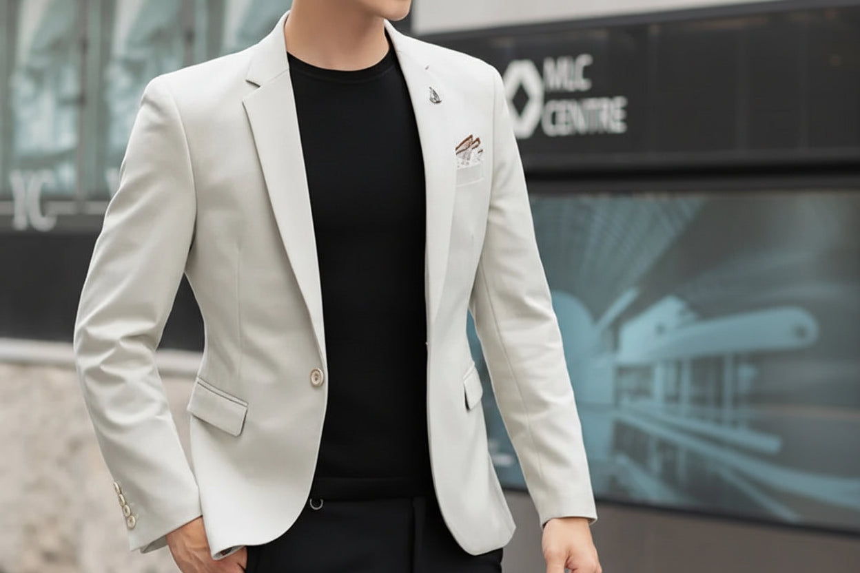 SUITS MENS SKY BLUE SUMMER TAILORED