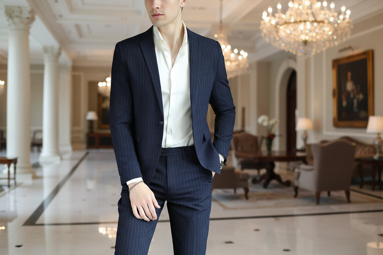 SUITS MENS CLASSIC NAVY PROFESSIONAL