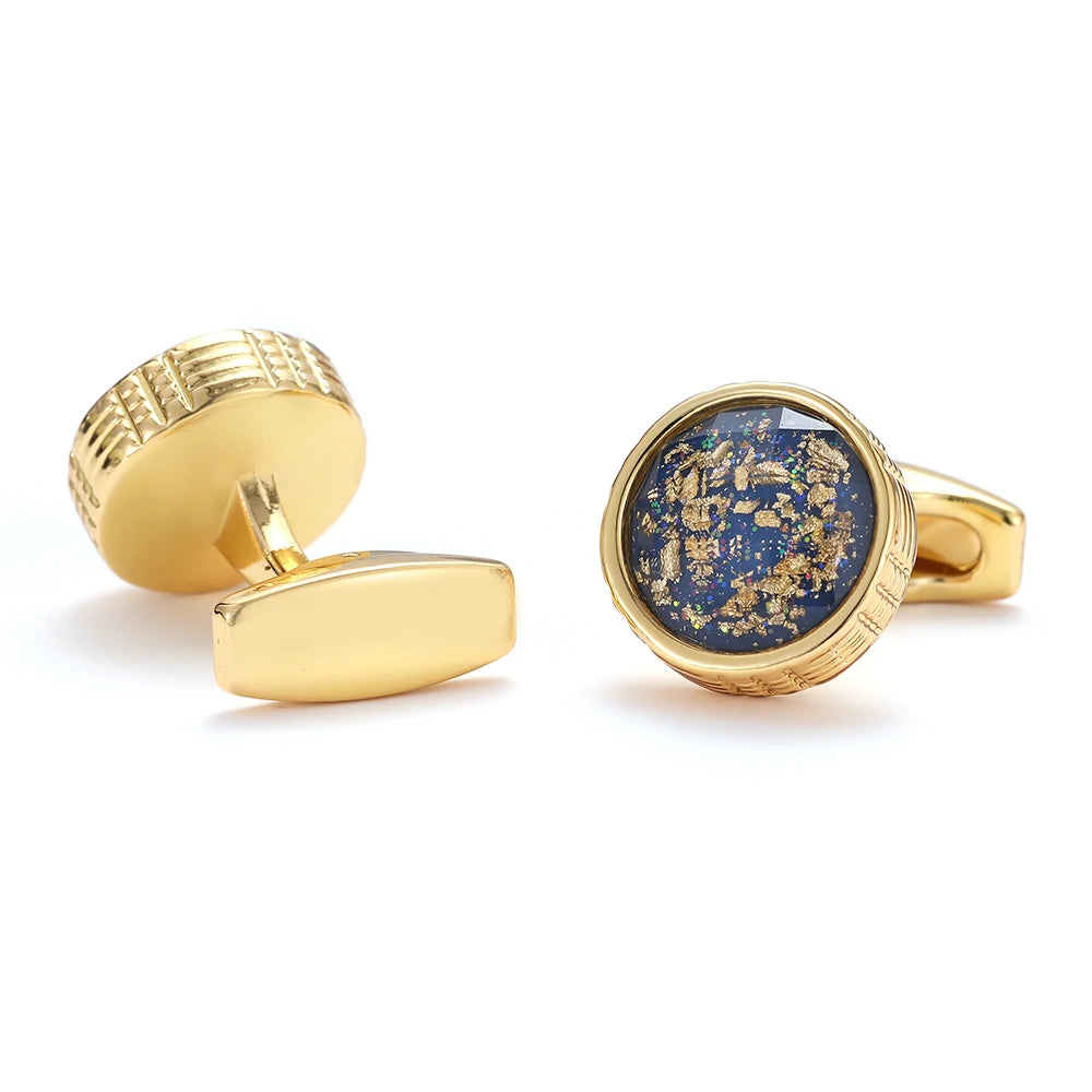 GOLDEN MARBLE MAJESTY CUFFLINKS