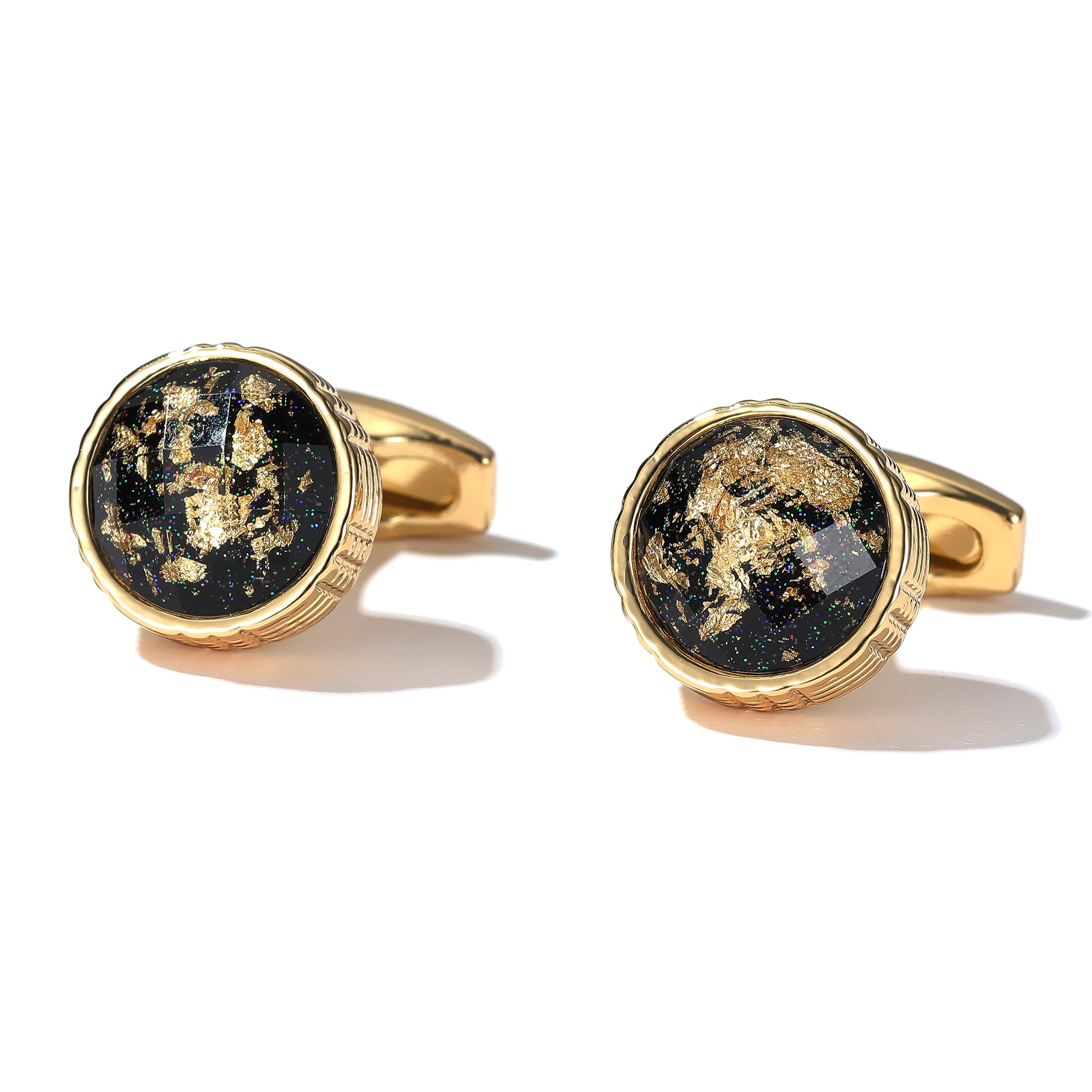 GOLDEN MARBLE MAJESTY CUFFLINKS