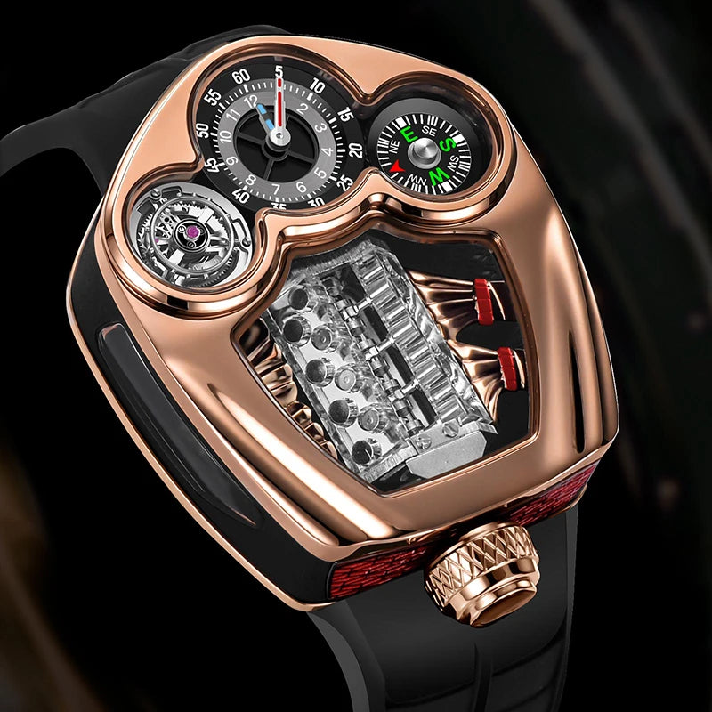 WATCHES GOLD MECHANICAL SPORT