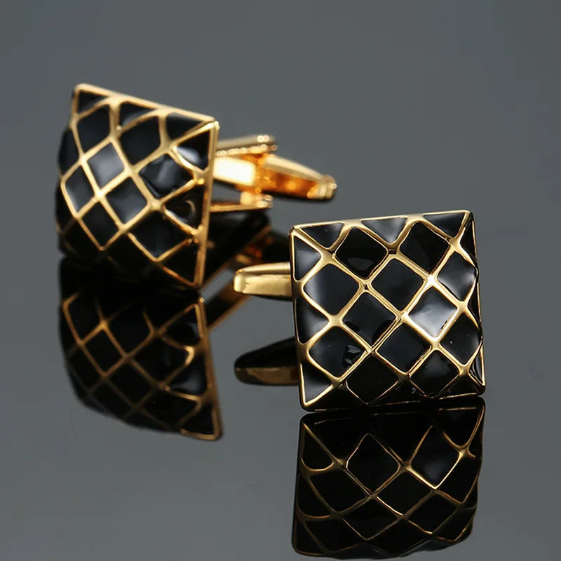 THE SILVER KNIGHT PATTERN CUFFLINKS