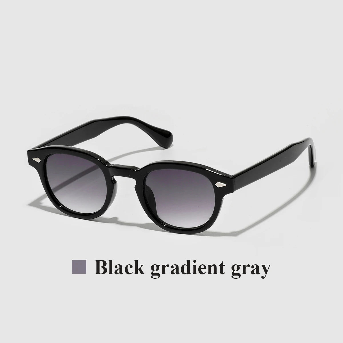 THE RETRO NOIR CIRCLE SUNGLASSES