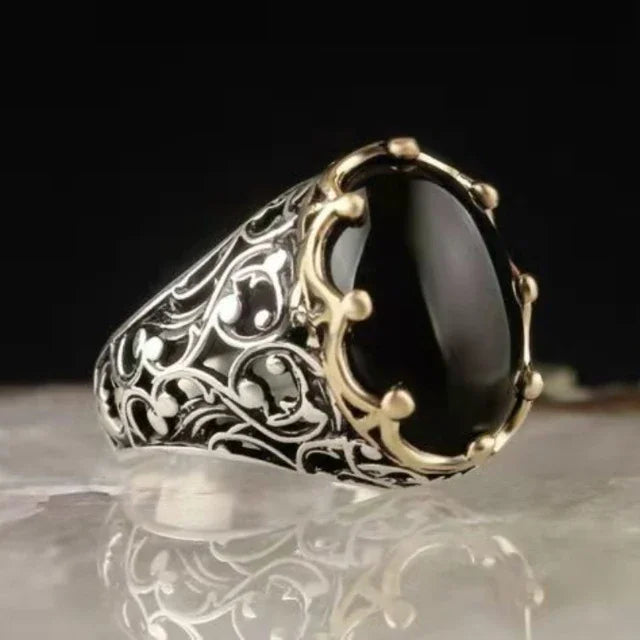 BLUE SAPPHIRE MENS SIGNET RING