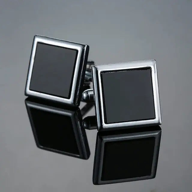 THE SILVER KNIGHT PATTERN CUFFLINKS