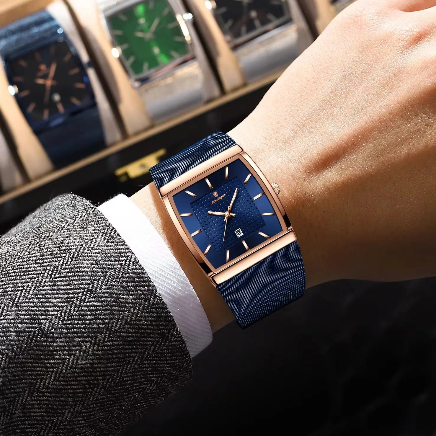 WATCHES MODERN GEOMETRIC SAPPHIRE