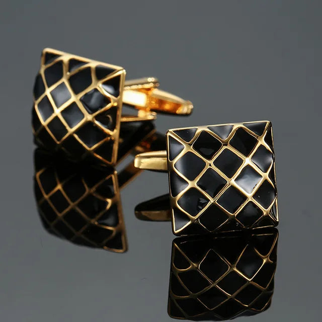 THE SILVER KNIGHT PATTERN CUFFLINKS