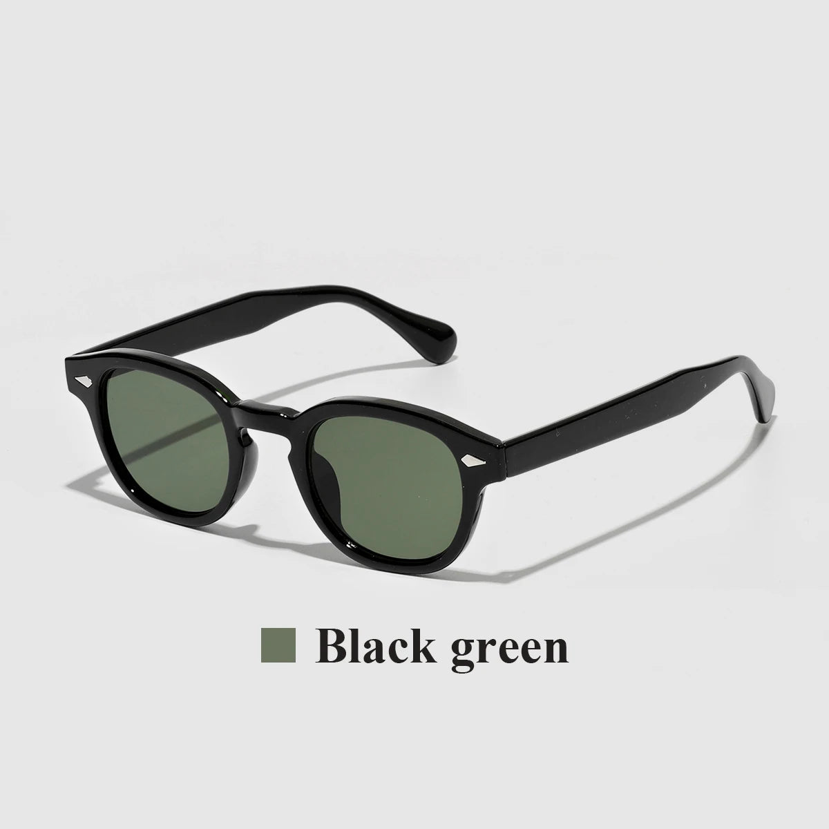 THE RETRO NOIR CIRCLE SUNGLASSES