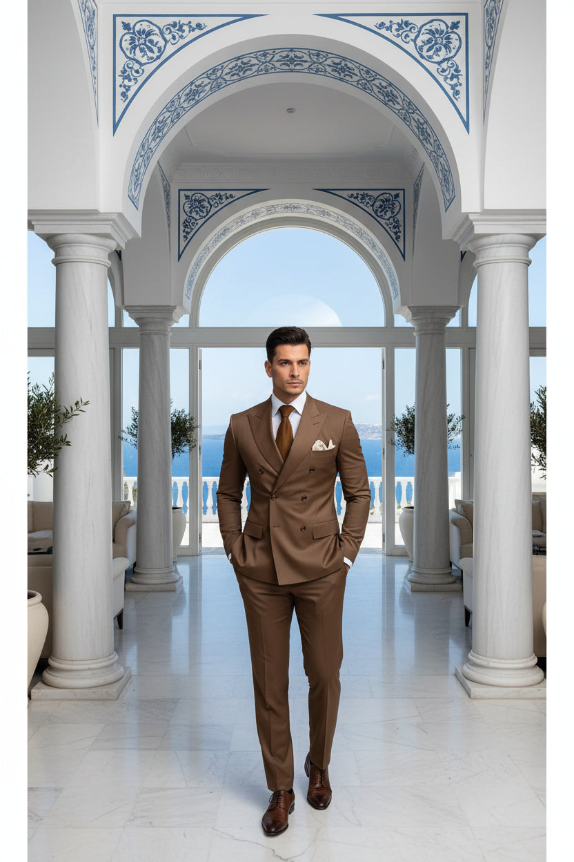 SUITS MENS THE MONARCH BROWN