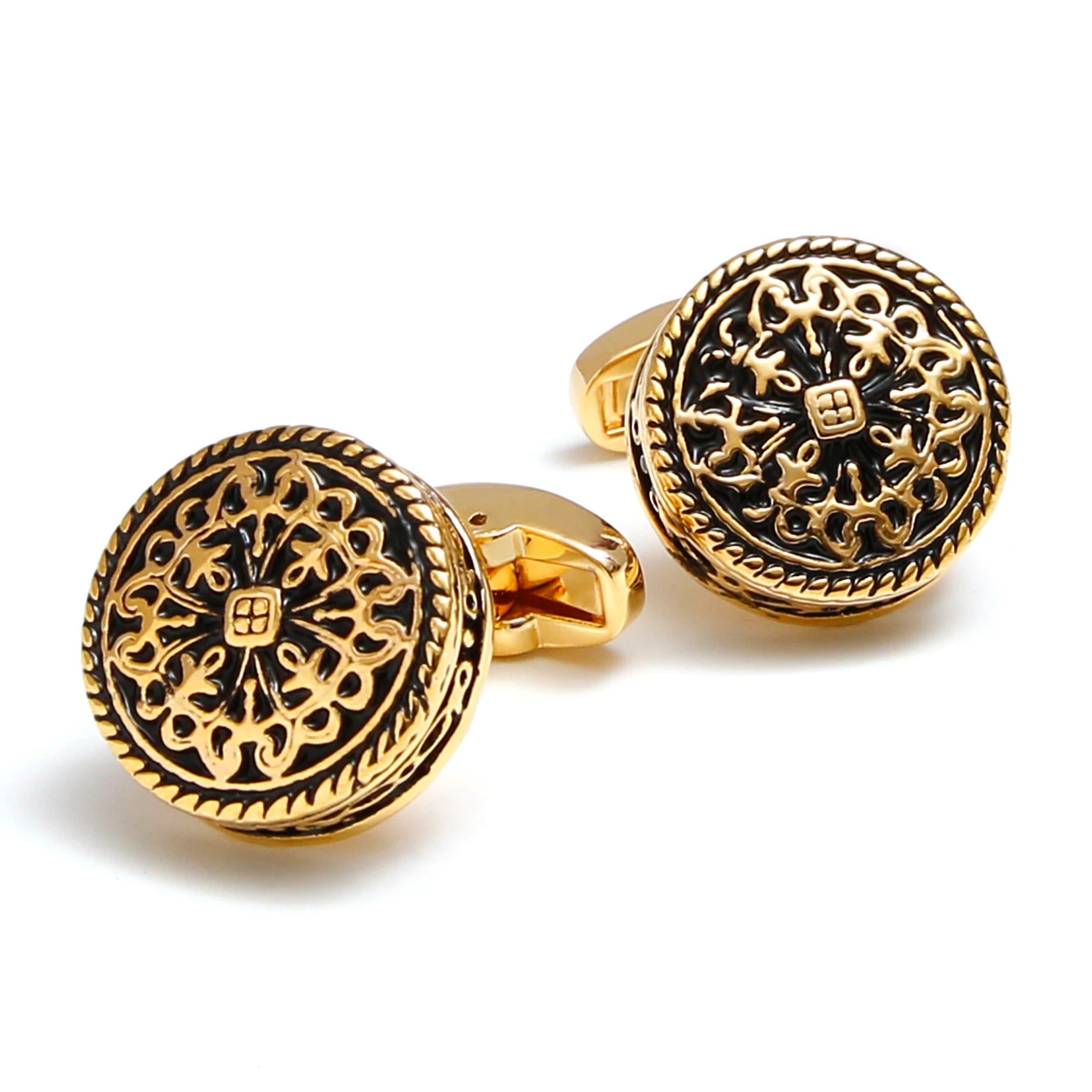 THE VICTORIAN HERITAGR ROUND CUFFLINKS